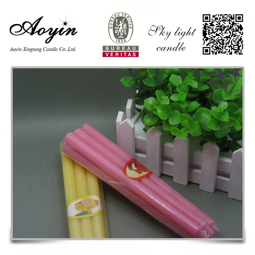 Colorful Utility Taper Candles