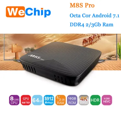 M8S PRO DDR4 ANDROID 7.1 OS TV BOX AMLOGIC S912 4K TV BOX KODI