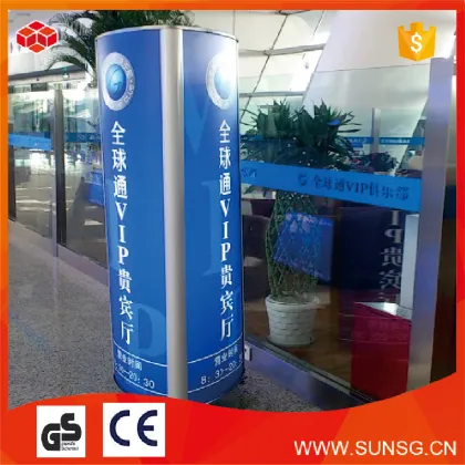 Three sided outdoor advertising stand light box displays or billboard or lamp box