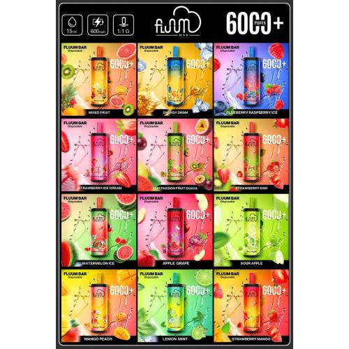 Fluum Bar 6000 Puffs Einweg -Pod -Kit -Stift