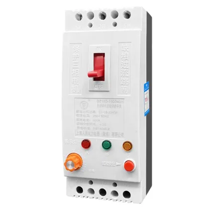 380V Three Phase Motor Protector with Overload and Leakage Switch