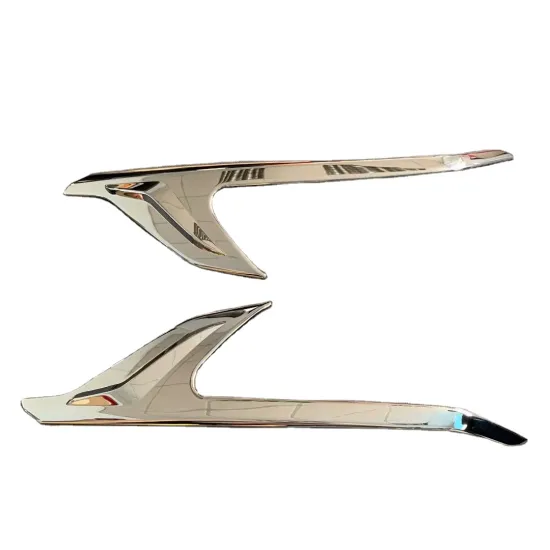 ABS Chrome Front Head Light Lamp Trim Cover Luxury Exterior Accessory for Nissan ALPHARD 30