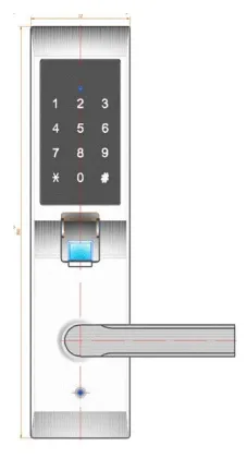 Home fingerprint reader lock touch screen fingerprint reader lock