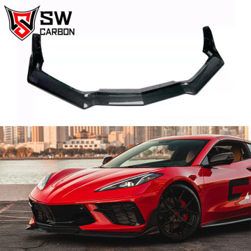 Carbon Fiber ZR1 Style Front Lip Spoiler for Chevrolet Corvette C8