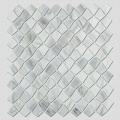 Marble Stone Alike Glass Mosaic White Tile Art
