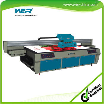 Popular printing size 1.25*2.5m WER EF2814 with 2PCS DX5 print heads 1440dpi,led uv printer