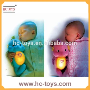 Baby plush toys Hippocampus with light and music/plush animal toy