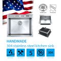 25inch Stainless Steel SUS304 Topmount Kitchen Sink