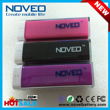 Colorful Portable Charger Mini Lipstick Power Bank, External Power Bank 2600mAh for Digital Products (PB204)