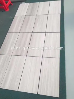 Wholesale Natural Chinese Grey Wood Grain Marble For Home Decoration