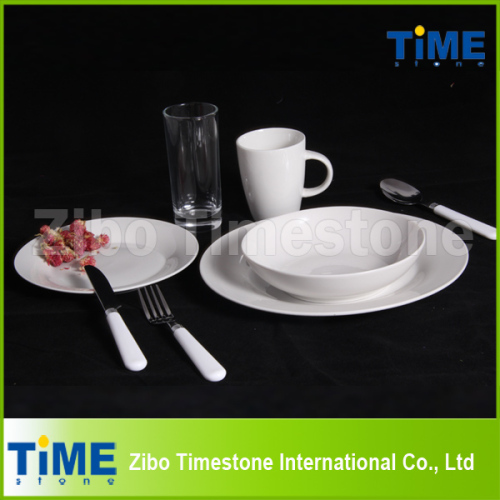 Porcelain Pure White Promotional Dinnerware