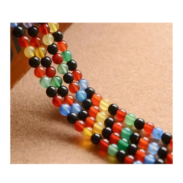 YINING Wholesale: 6-12mm Round Gemstone and Acrylic Loose Beads for Jewelry Making