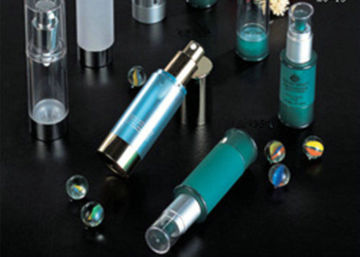 15ml, 30ml, 50ml Pp Airless Cosmetic Bottle / Lotion Bottle With Transparent Cap