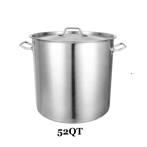 Grado comercial 52QT olla de acero inoxidable