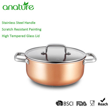 Fast Delivery 7pcs Titanium Coating Cookware Set