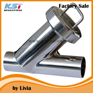High quality sanitary Y type filter with ISO certifiate