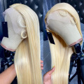 613 Perruca de cordón rubio Frontal Hair Hak Hair 180% Densidade 13x4 HD Linchas de cordón transparentes Fronte Perruca de encaixe para mulleres