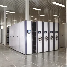 Adjustable Steel Mobile Shelving System Dense Rack File Compactor Archive Cabinet