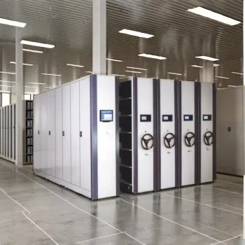 Adjustable Steel Mobile Shelving System Dense Rack File Compactor Archive Cabinet