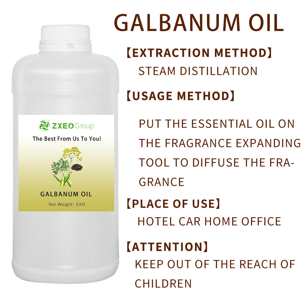 Pure Galbanum Essential Oil 100% destilación de vapor natrual