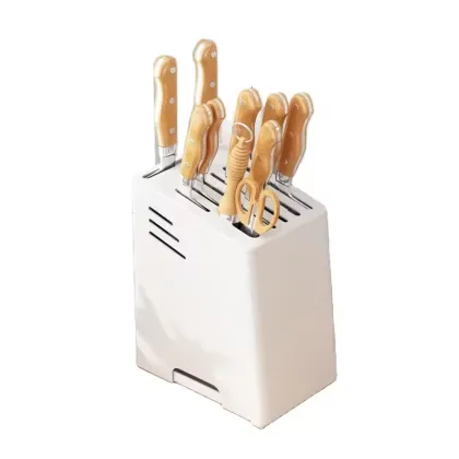Stainless Steel Knife Block Holder - Exquisite Kitchen Knife Organizer