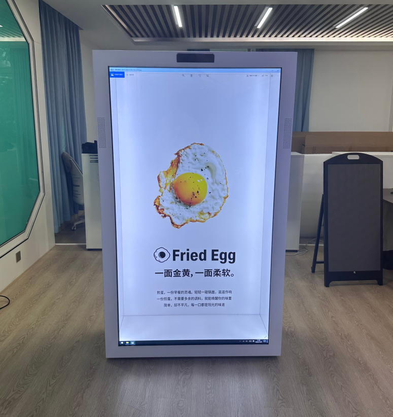 Özel kulüpler için gerçekçi bir dijital konsiyerj özelliğine sahip 3D holografik şeffaf ekran