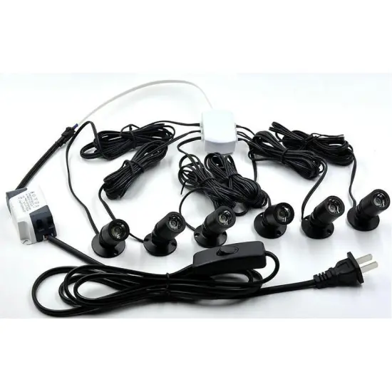 Adjustable Surface-Mounted LED Glass Jewelry Box Display with Mini Spotlights