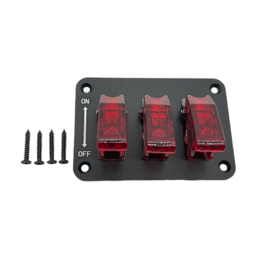 Red Waterproof ON-OFF Toggle Rocker Switch for Vehicle Ignition and Racing