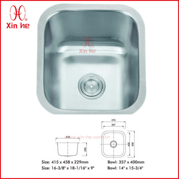 304 stainless steel kitchen sink overflow