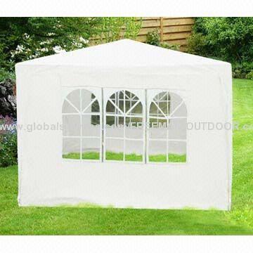White 10 x 10 Gazebo Canopy with Church Window and Door