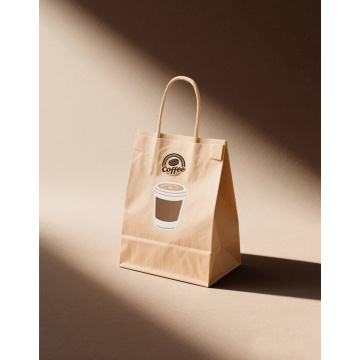 Brown paper bags with handles
