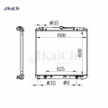 2808 Radiador de peças automáticas Nissan Frontier 2.5L 2005-2019