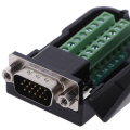 1pcs D-SUB DB15 VGA Female / Male 3 Rows 15 Pin Plug Breakout Terminals Connectors Wholesale