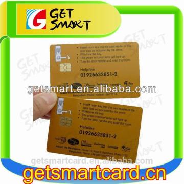 ISO7816 Credit Card Size CR80 Contact Smart Card With SLE5528 Chip