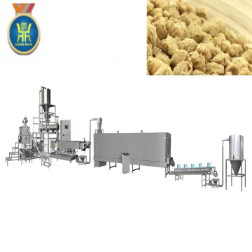 textured vegetable soya protein making machines