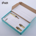 3 Hole Faucet Golden Finished 3 Hole Hot Cold Brass Faucet Manufactory