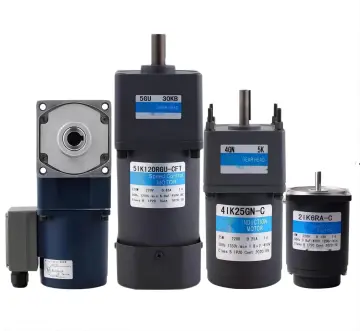 High Torque Electric AC Induction Gear Motor: 200W 220V 1/3 Phase with RPM 60mm-104mm
