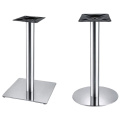 Silver Stainless Steel Dining Round Bar Table Bases