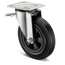 Universal heavy duty castors with brakes