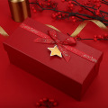 서모스 포장지 빨간색 사용자 정의 사각형 선물 상자
