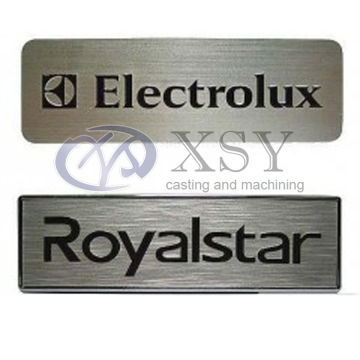 Logo Kustom Piring Logam Berukir - Tag Aluminium dan Baja