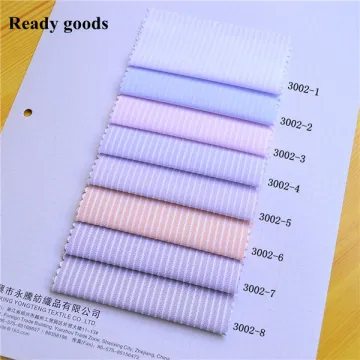 Ready goods, high density stripe cotton polyester yarn dyed fabric for shirt