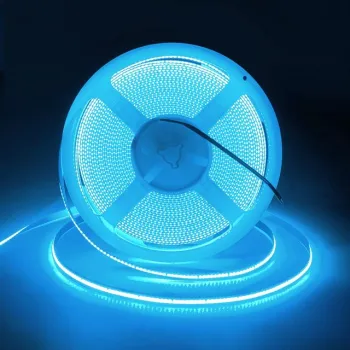 12V/24V COB LED Strip - Ultra Thin 8MM Tape Light Bar, 320-528LEDs/M, 5M/10M Dimmable RA90 High Density Lamp