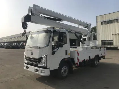SINOTRUK HOWO 4X2 Elevating Aerial Work Platform Crane Truck