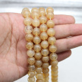 Perles de cristal de pastèque de thé artisanal pour la fabrication de bijoux