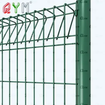 Green Triangle Bending Rolltop BRC Fence