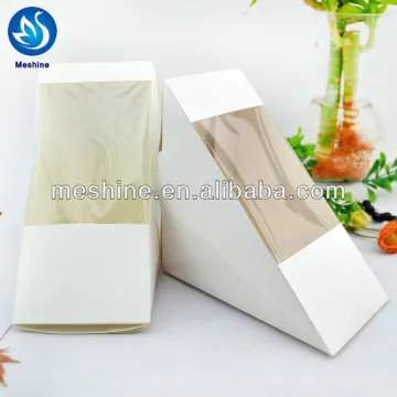 Customized triangle sandwich paper box wholesale