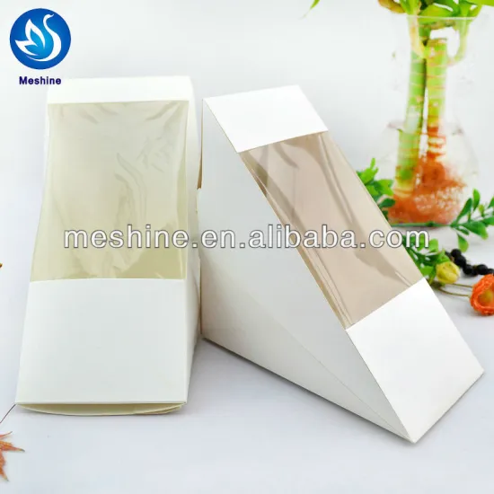 Customized triangle sandwich paper box wholesale