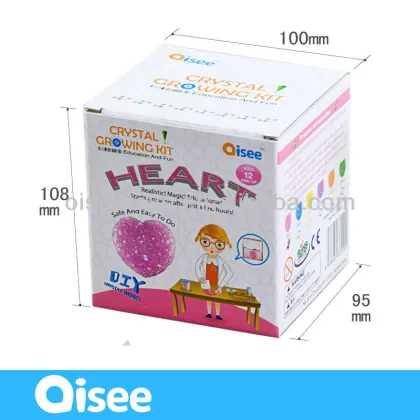 chinese children lovely diy science toys doll Crystal Heart