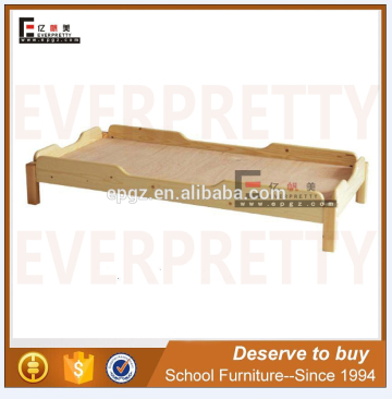 Single bed for kindergarten wood furniture